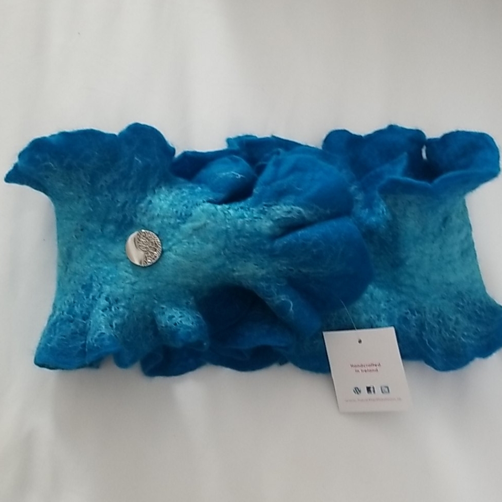 Hand crafted Irish ruffled neck warmer